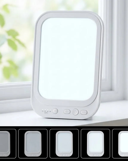 QSKY LED šviesos terapijos lempa, iki 10 000 liuksų, rudeniui ir žiemai