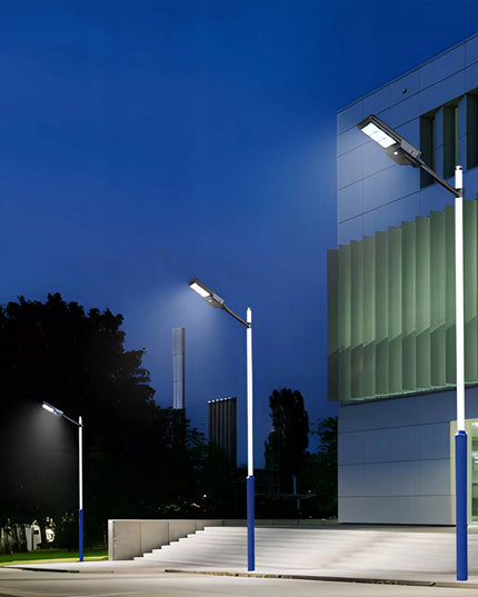 RETOO LED gatvių apšvietimo saulės lempa 240W su judesio ir sutemų jutikliu bei pulteliu XL