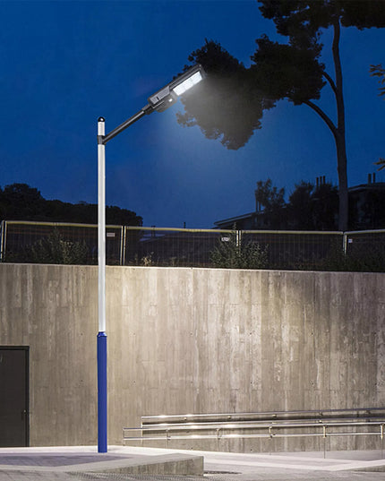 RETOO LED gatvių apšvietimo saulės lempa 240W su judesio ir sutemų jutikliu bei pulteliu XL