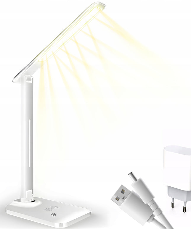 LED BRAIŽYBOS STALINĖ lempa, mokyklinė, naktinė ant rašomojo stalo + INDUKCINIS KROVIKLIS