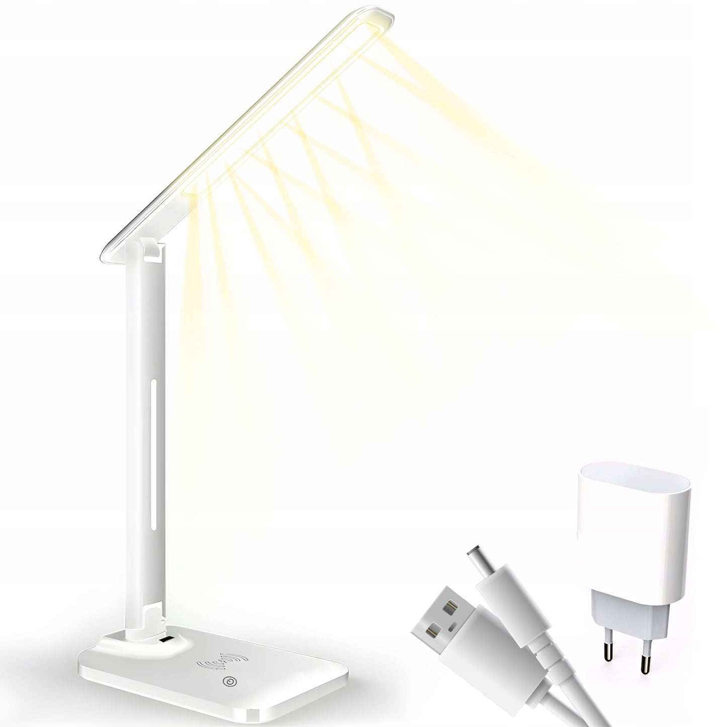 LED BRAIŽYBOS STALINĖ lempa, mokyklinė, naktinė ant rašomojo stalo + INDUKCINIS KROVIKLIS