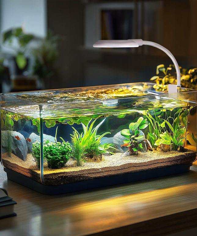 LED lemputė Kruger Meier akvariumui 10L-40L, galinga, augalinė, energiją taupanti