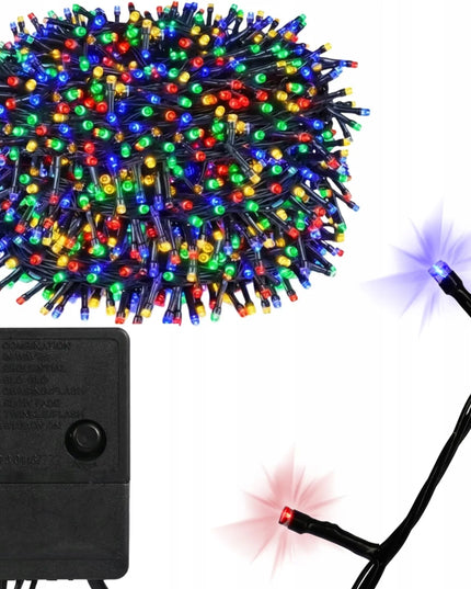 „Goliat“ 500 LED įvairiaspalvė girlianda eglutei, 40 m, 8 režimai, vidaus ir lauko naudojimui
