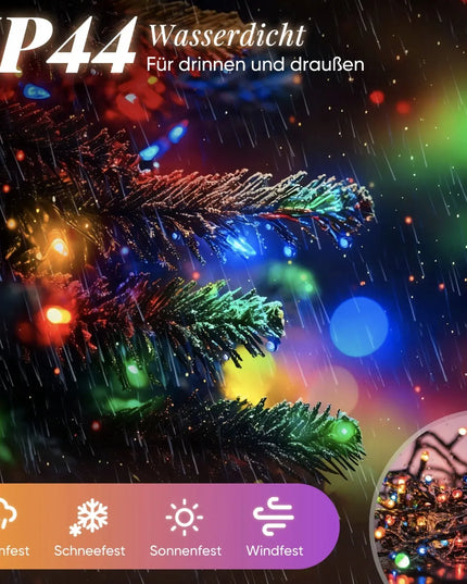 Tanki Kalėdų eglutės girlianda, 500 LED, 5 m, spalvota