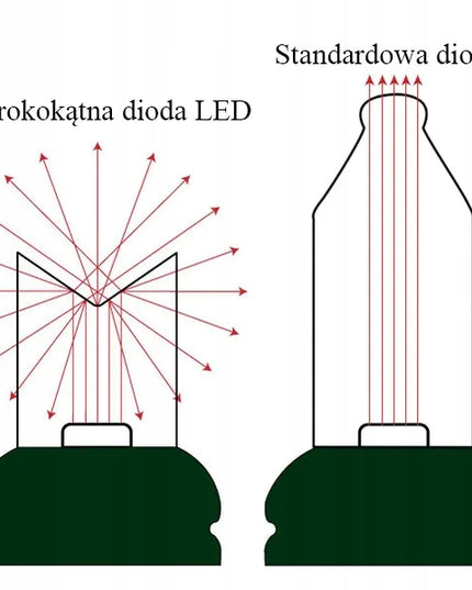 Geltona kalėdinė dekoratyvinė girlianda, 100 LED lempučių, 8 m