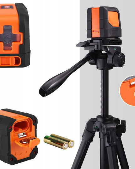 Kryžminis lazeris lazerinis gulsčiukas 360° 35M savaime išsilyginantis RINKINYS + dėklas
