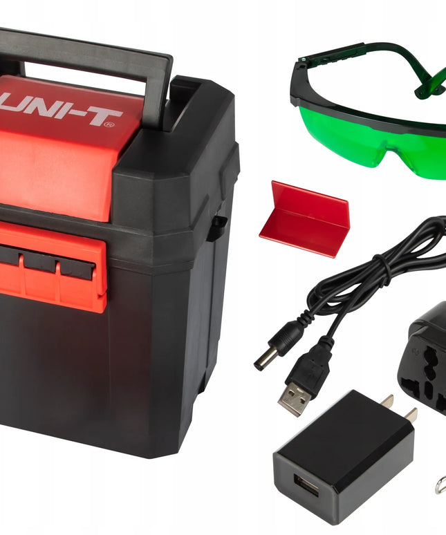 Kryžminis lazeris UNI-T LM530, 360° besisukantis lazerinis nivelyras su priedais