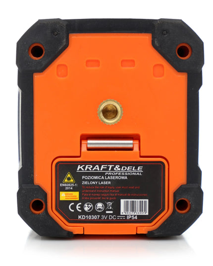 Kryžminis lazeris Kraft&Dele KD10307, savaime išsilyginantis, 15m, su dėklu ir laikikliu
