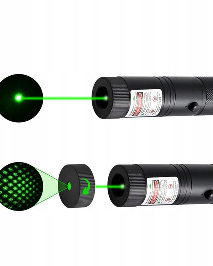 LASER ULTRA Žalias galingas lazerinis rodiklis 90000W, akumuliatorius, įkroviklis, 4 viename