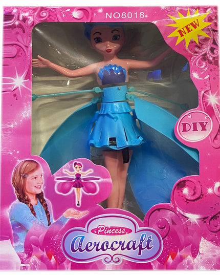 Skraidanti lėlė „Magiczna Wróżka Kwiatowa“, valdoma rankos judesiais, USB