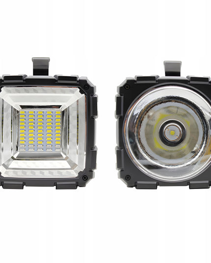 Taktinis LED prožektorius, galingas, įkraunamas per USB, 1000lm, 40W