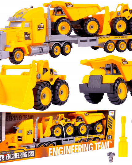 Transporto priemonės: Vilkikas, Sunkvežimis, Buldozeris, Savivartis - Konstruktorius, Montuojamas