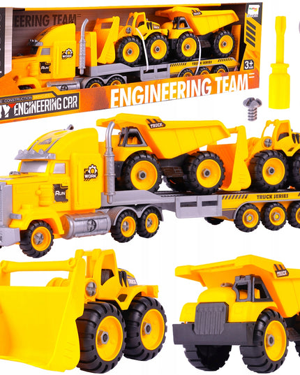 Transporto priemonės: Vilkikas, Sunkvežimis, Buldozeris, Savivartis - Konstruktorius, Montuojamas