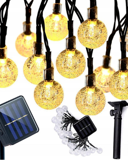 Lauko girlianda su saulės baterija 50 LED 5M