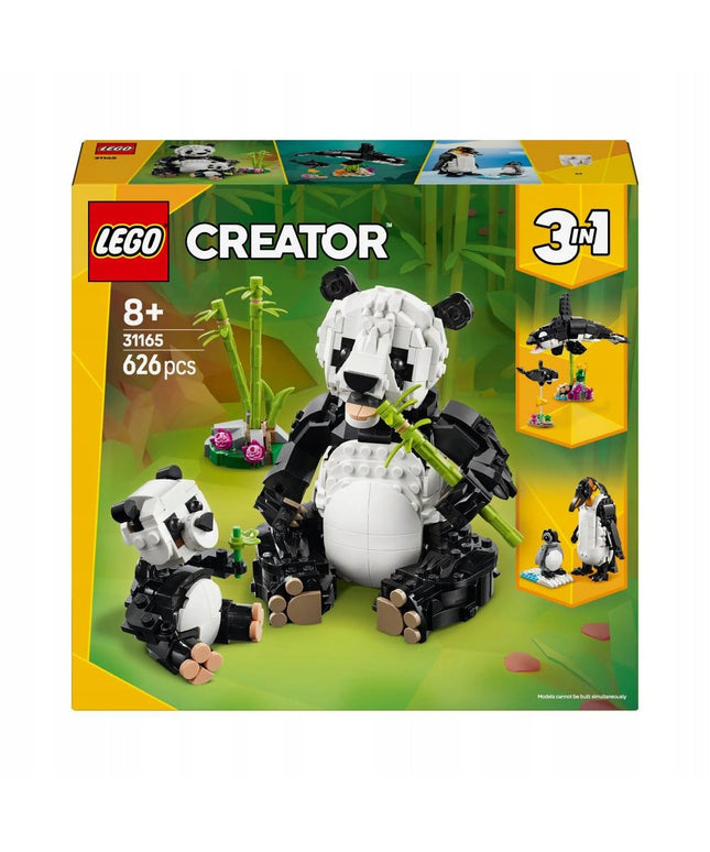 LEGO 31165 CREATOR Laukiniai gyvūnai: pandų šeima 3-in-1
