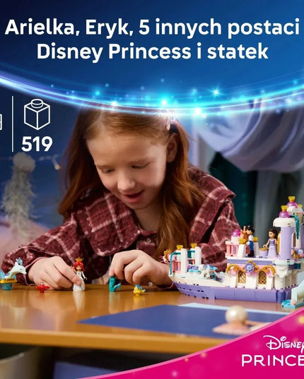 LEGO 43299 DISNEY PRINCESS Undinėlės karališkasis vestuvių laivas