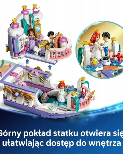 LEGO 43299 DISNEY PRINCESS Undinėlės karališkasis vestuvių laivas