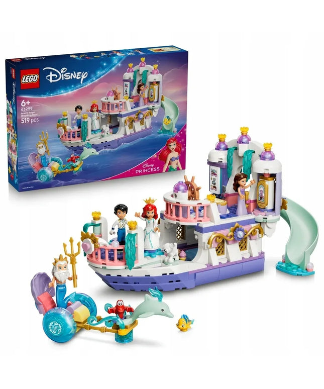 LEGO 43299 DISNEY PRINCESS Undinėlės karališkasis vestuvių laivas