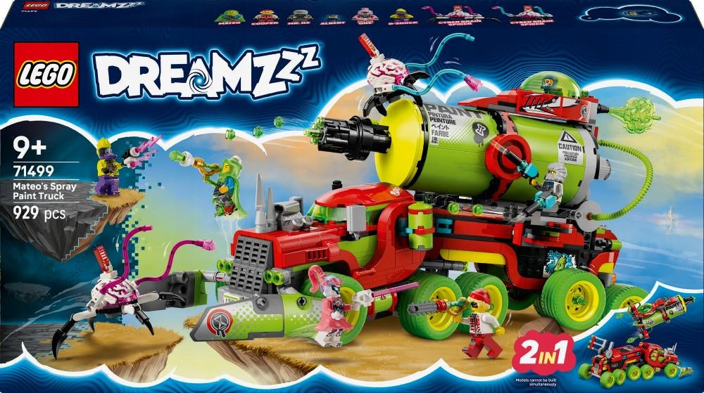 LEGO 71499 DREAMZzz Mateo purškiamasis sunkvežimis