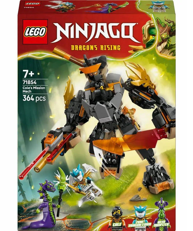 LEGO 71854 NINJAGO specialusis Cole ir Zane drakono šarvų mech