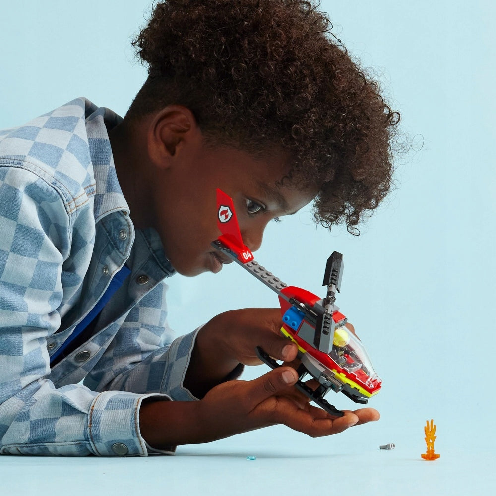 LEGO CITY Gaisrinis gelbėjimo sraigtasparnis 60411