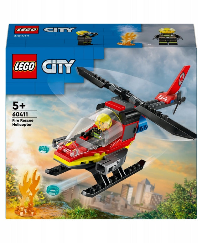LEGO CITY Gaisrinis gelbėjimo sraigtasparnis 60411
