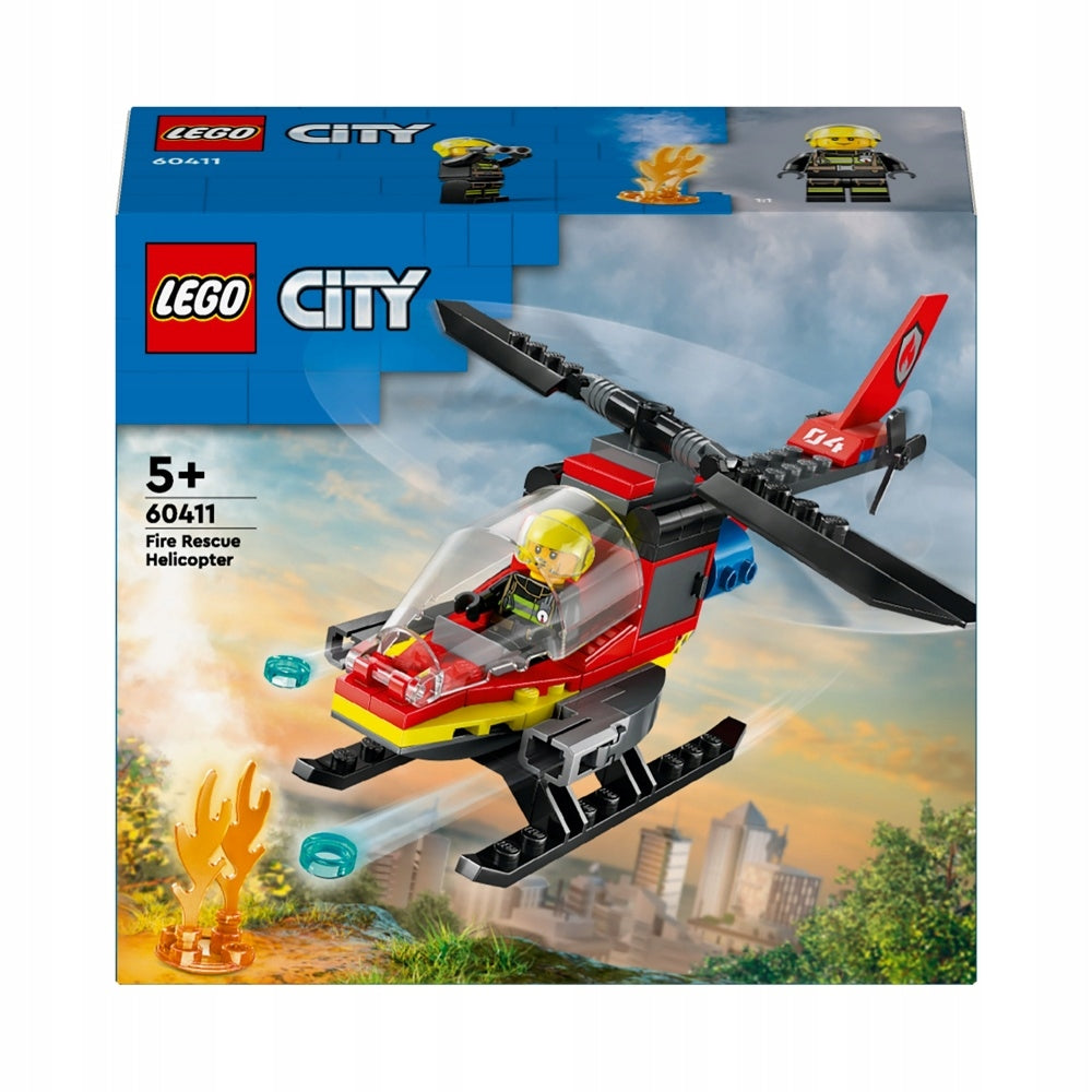 LEGO CITY Gaisrinis gelbėjimo sraigtasparnis 60411