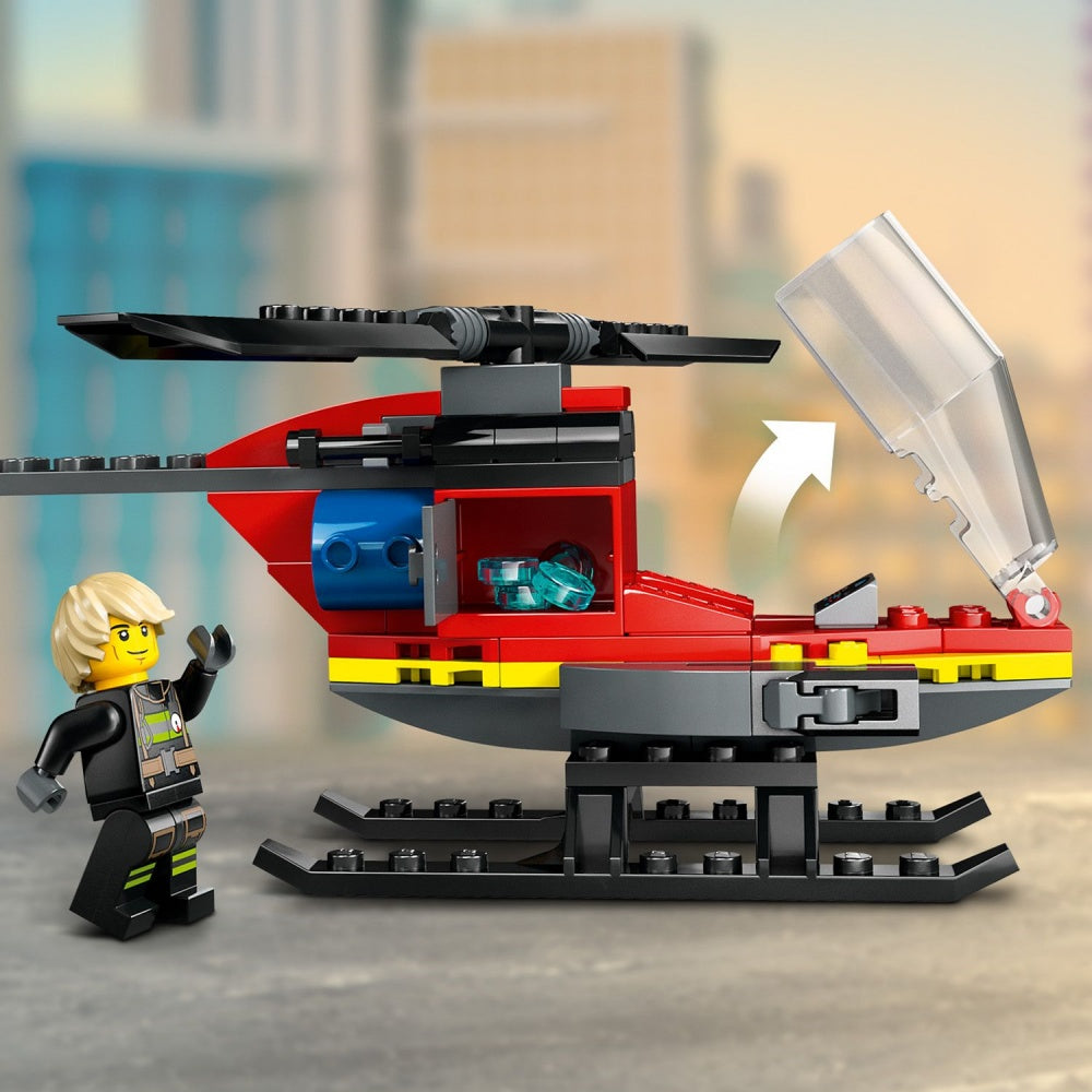 LEGO CITY Gaisrinis gelbėjimo sraigtasparnis 60411