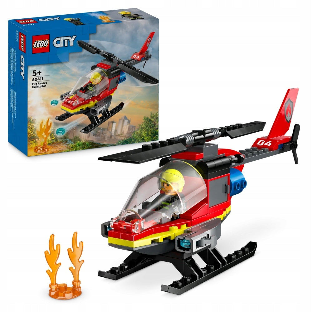 LEGO CITY Gaisrinis gelbėjimo sraigtasparnis 60411