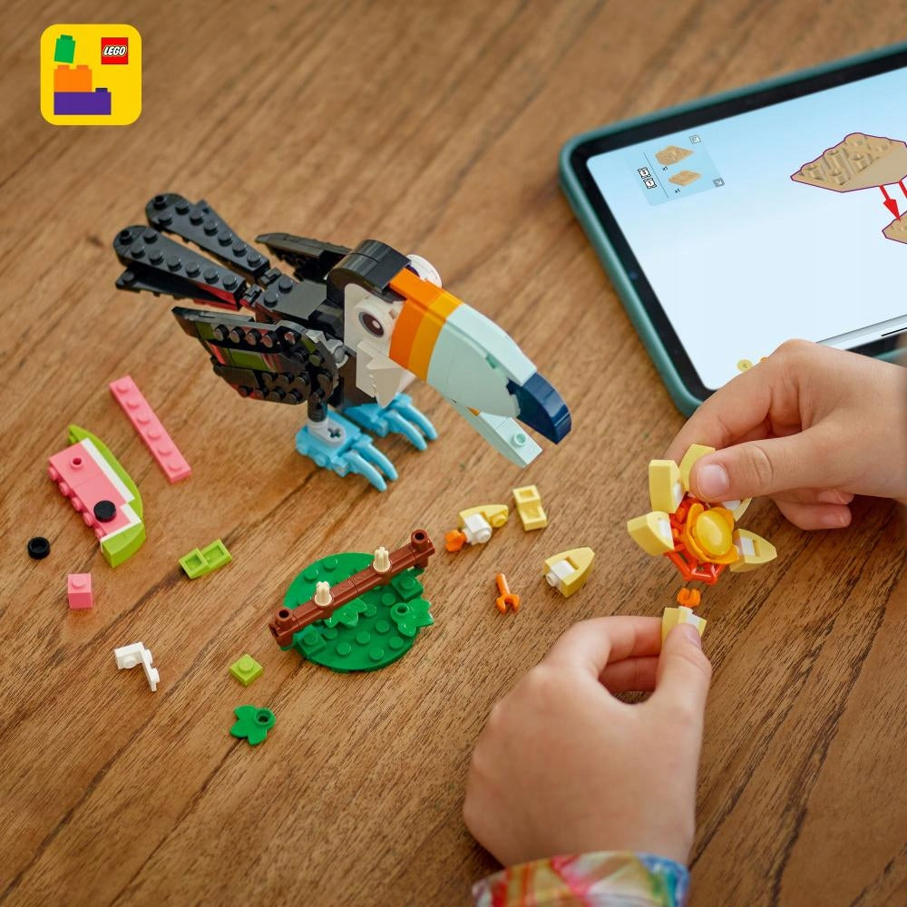 LEGO Creator Laukiniai gyvūnai: Atogrąžų tukanas 3in1 31173