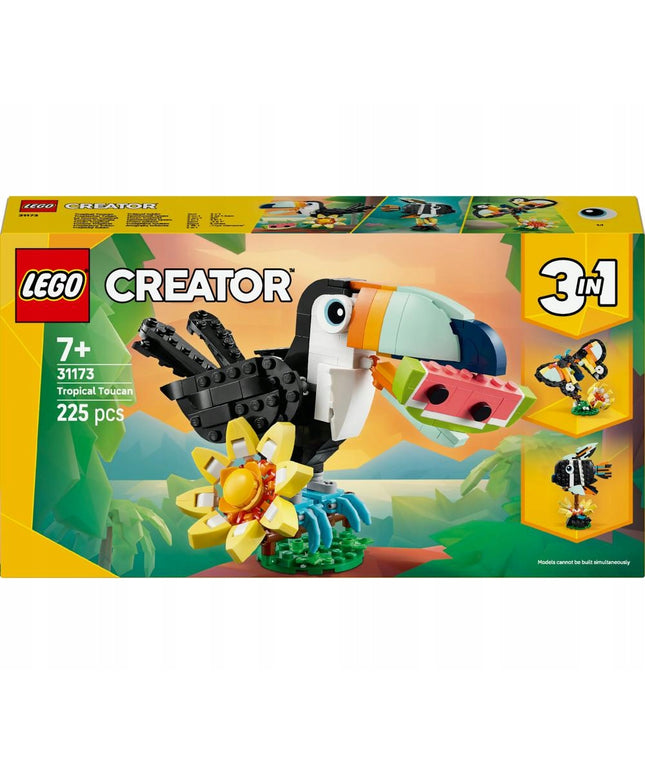 LEGO Creator Laukiniai gyvūnai: Atogrąžų tukanas 3in1 31173
