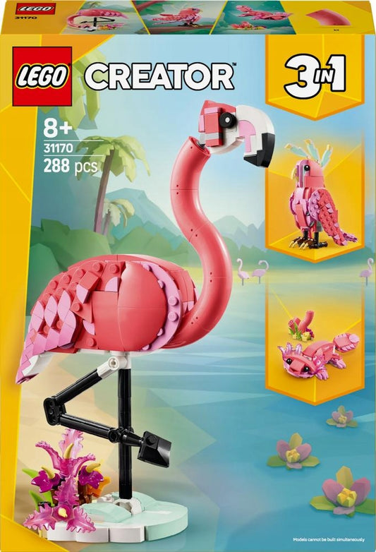 LEGO CREATOR Laukiniai gyvūnai: rožinis flamingas 3in1 31170