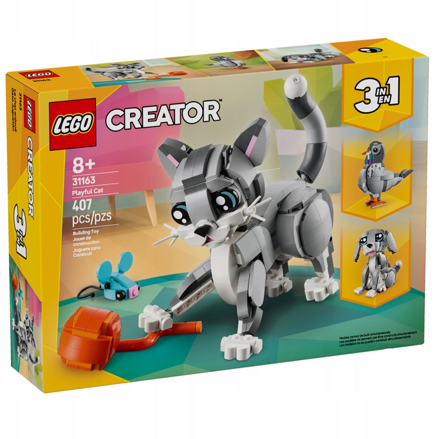 LEGO Creator 3-in-1 31163 - Išdaigingas katinas
