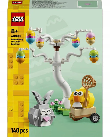 LEGO Iconic Velykinių kiaušinių paieška su zuikučiu ir viščiuku 40808