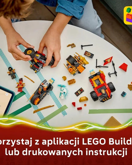 LEGO NINJAGO Kaio ir Cole'o daugiafunkcės transporto priemonės 71864