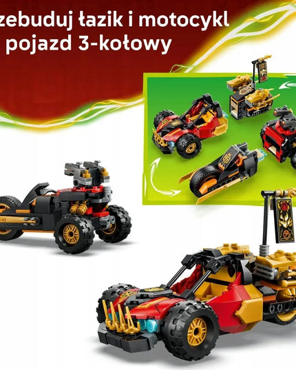 LEGO NINJAGO Kaio ir Cole'o daugiafunkcės transporto priemonės 71864