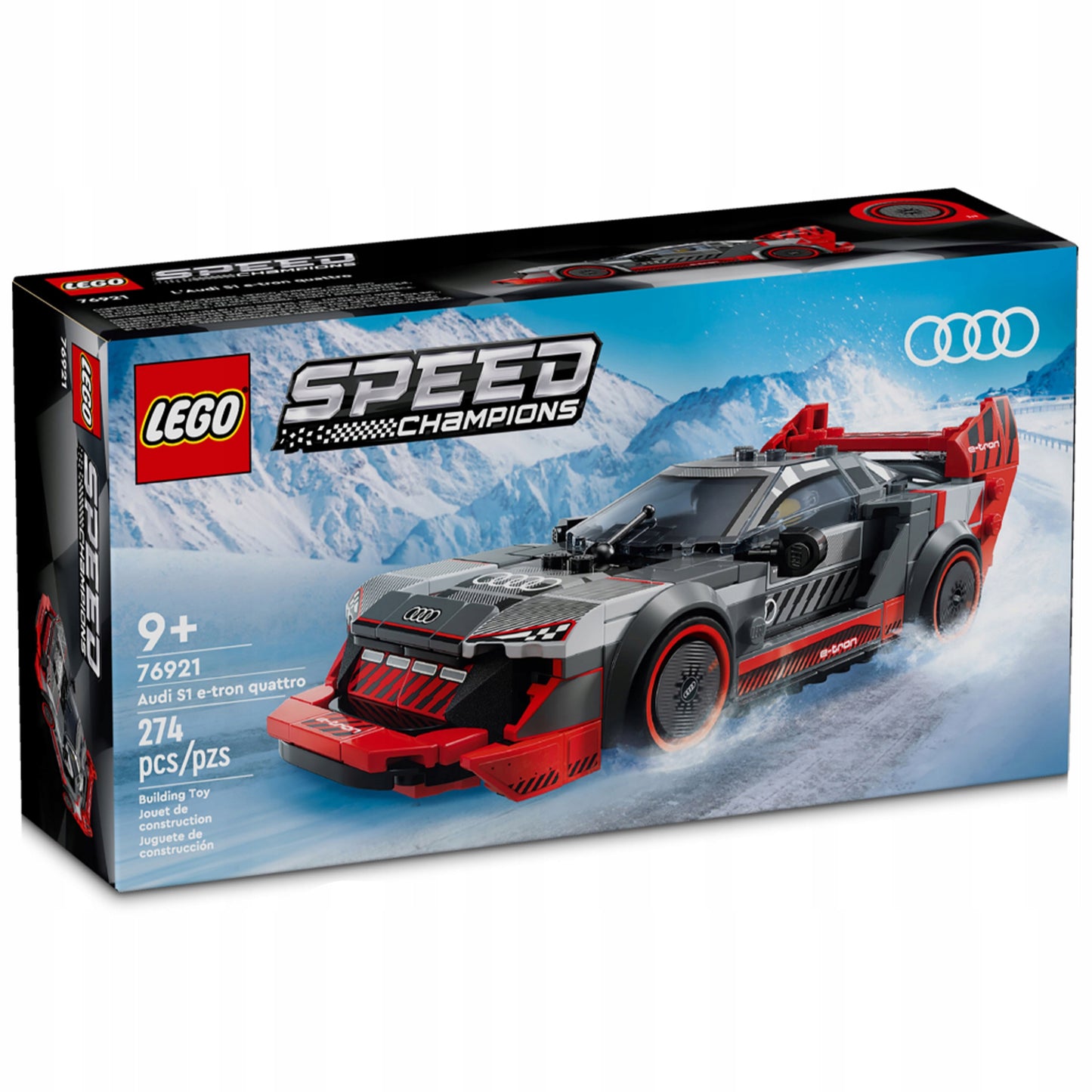 LEGO Speed Champions 76921 Lenktyninis Audi S1 E-tron Quattro automobilis