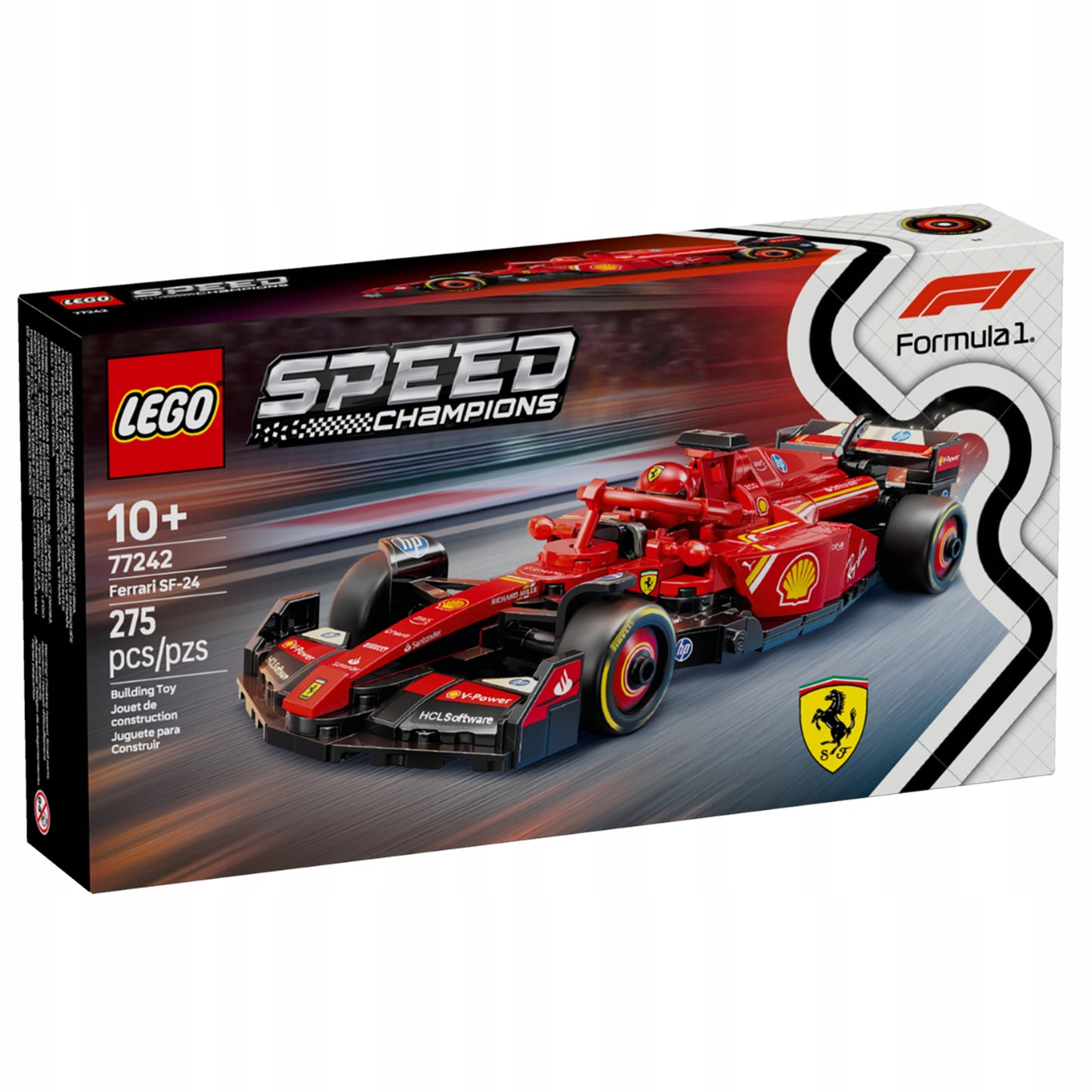 LEGO Speed Champions 77242 F1 bolidas Ferrari SF-24