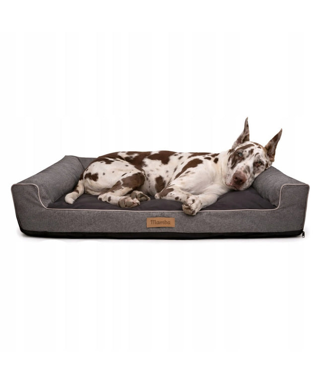DOGESTE XXL vandeniui atsparus guolis-sofa dideliam šuniui, 118 × 78 cm, su nuimamu užvalkalu ir personalizavimo galimybe