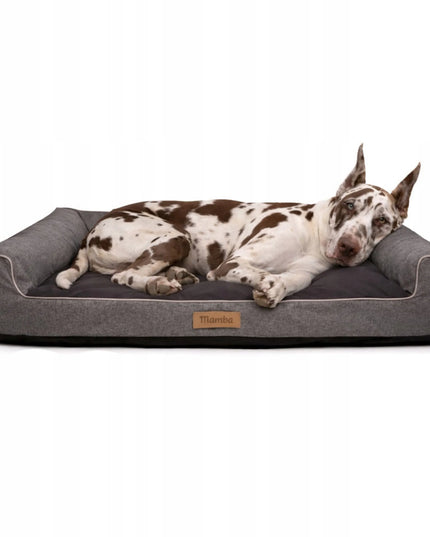 DOGESTE XXL vandeniui atsparus guolis-sofa dideliam šuniui, 118 × 78 cm, su nuimamu užvalkalu ir personalizavimo galimybe