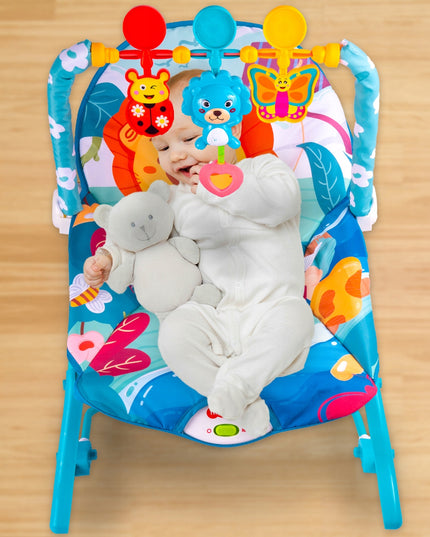 Kūdikio supamas gultukas-čiužinukas, vibruojanti kėdutė, diržai, LEW