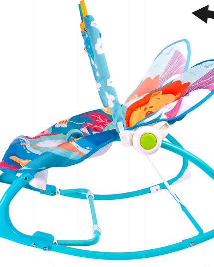 Kūdikio supamas gultukas-čiužinukas, vibruojanti kėdutė, diržai, LEW