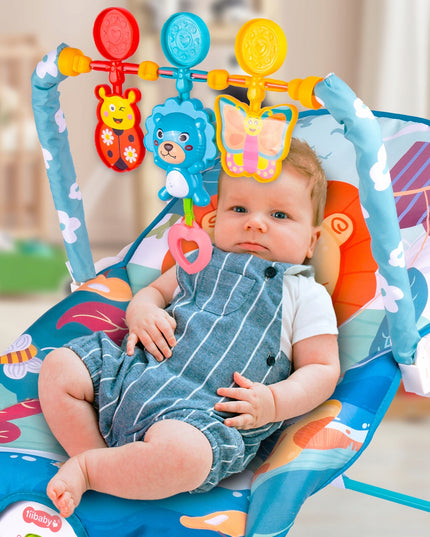 Kūdikio supamas gultukas-čiužinukas, vibruojanti kėdutė, diržai, LEW