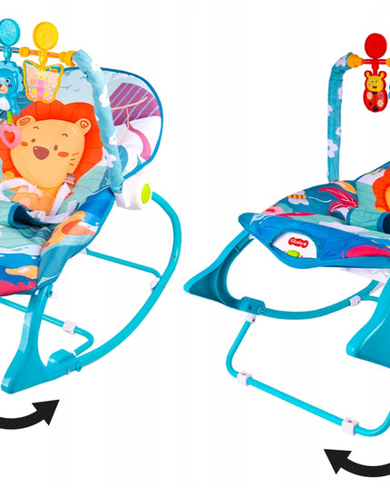 Kūdikio supamas gultukas-čiužinukas, vibruojanti kėdutė, diržai, LEW