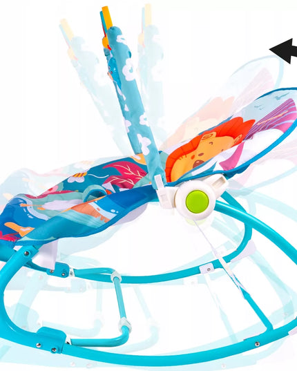 MalPlay gultukas-supynės kūdikiams su vibracija ir žaislais