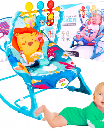 Kūdikio supamas gultukas-čiužinukas, vibruojanti kėdutė, diržai, LEW