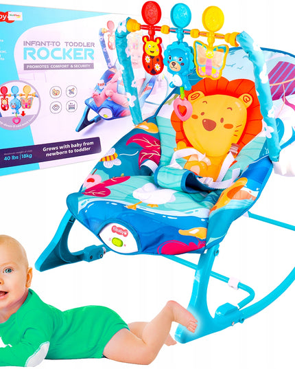 Kūdikio supamas gultukas-čiužinukas, vibruojanti kėdutė, diržai, LEW