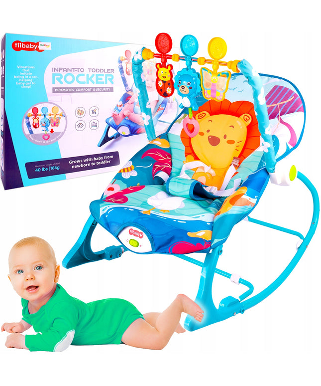 Kūdikio supamas gultukas-čiužinukas, vibruojanti kėdutė, diržai, LEW