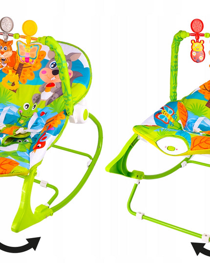 Kūdikio gultukas-supynėlė, kėdutė, vibruojanti sėdynėlė su barškučiais