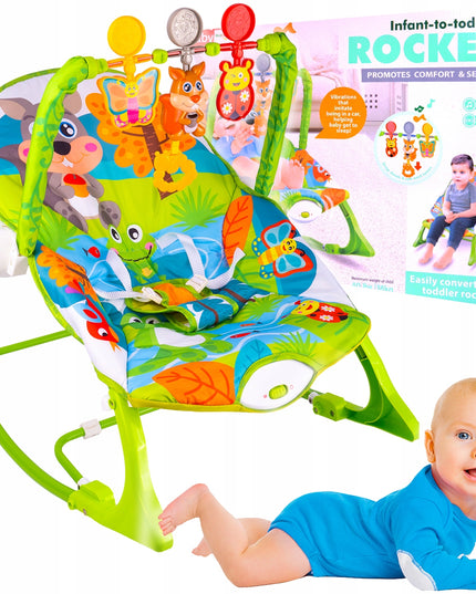 Kūdikio gultukas-supynėlė, kėdutė, vibruojanti sėdynėlė su barškučiais